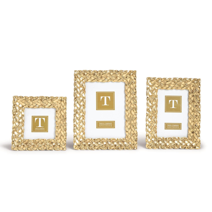 BRAIDED PATTERN PHOTO FRAME