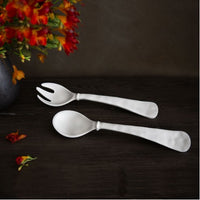 BEATRIZ BALL SALAD SERVERS LARGE -WHITE