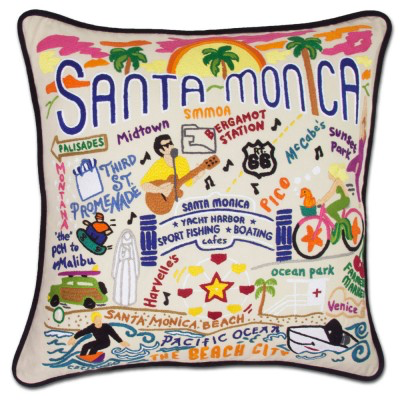 SANTA MONICA PILLOW BY CATSTUDIO