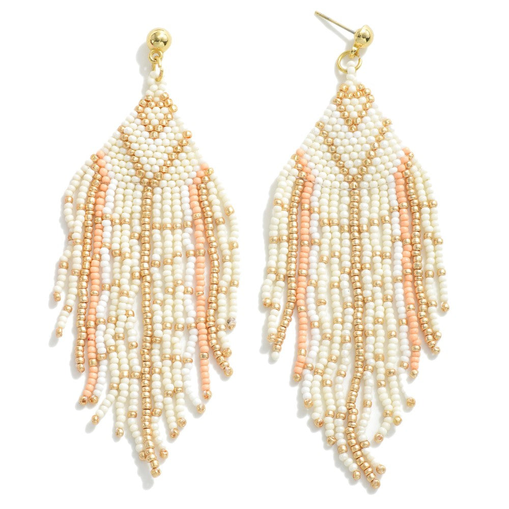 BEADED TASSEL EARRINGS - A. Dodson's