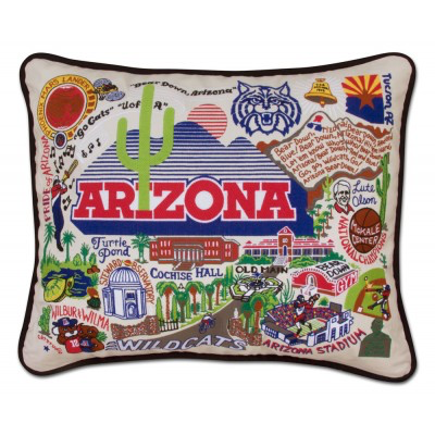 UNIVERSITY OF ARIZONA PILLOW BY CATSTUDIO