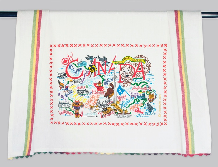 CANADA DISH TOWEL BY CATSTUDIO