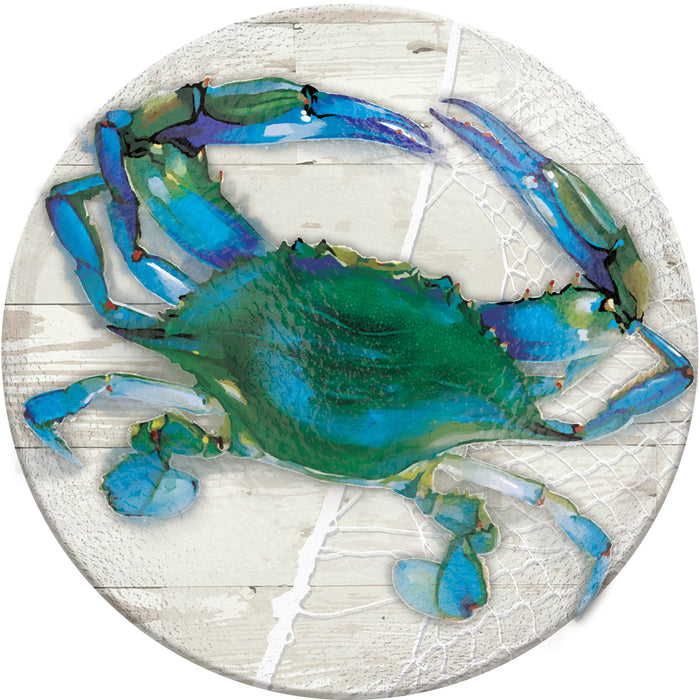 BLUE CRAB BIRD BATH