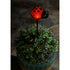 20"H Solar Art Glass Garden Stake, Ladybug
