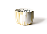 HAPPY EVERYTHING GOLD STRIPE BIG BOWL, Happy Everything - A. Dodson's