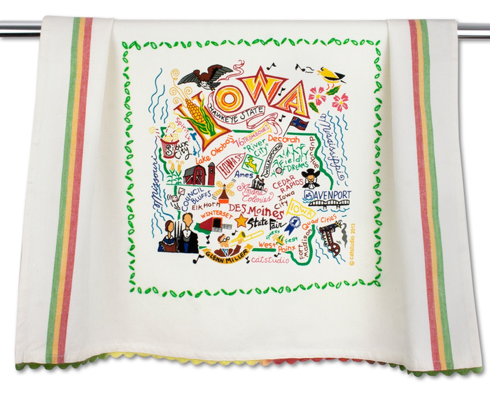 IOWA DISH TOWEL BY CATSTUDIO