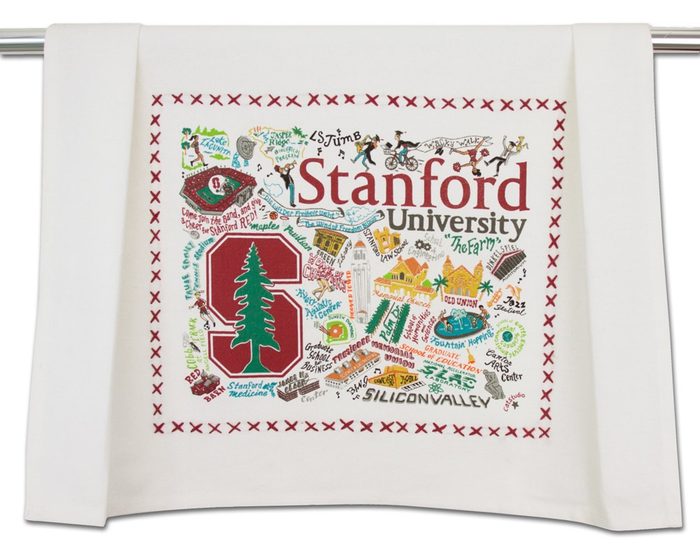 STANFORD UNIVERSITY DISH TOWEL BY CATSTUDIO