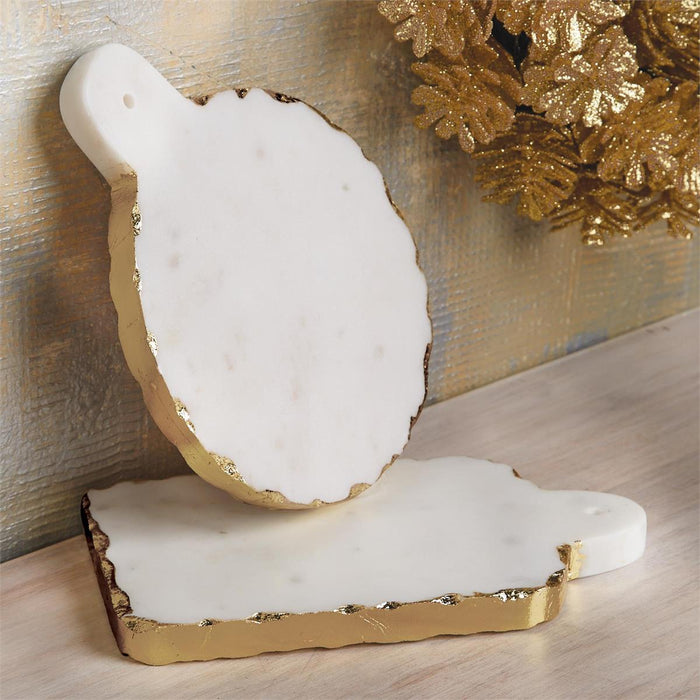 GOLD MARBLE SMALL BOARD BY MUD PIE