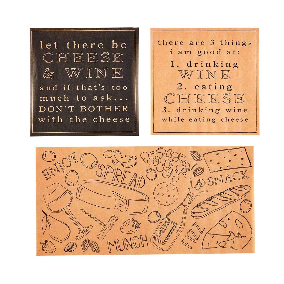 Cheese Paper Set - 3 Styles BY MUD PIE - A. Dodson's