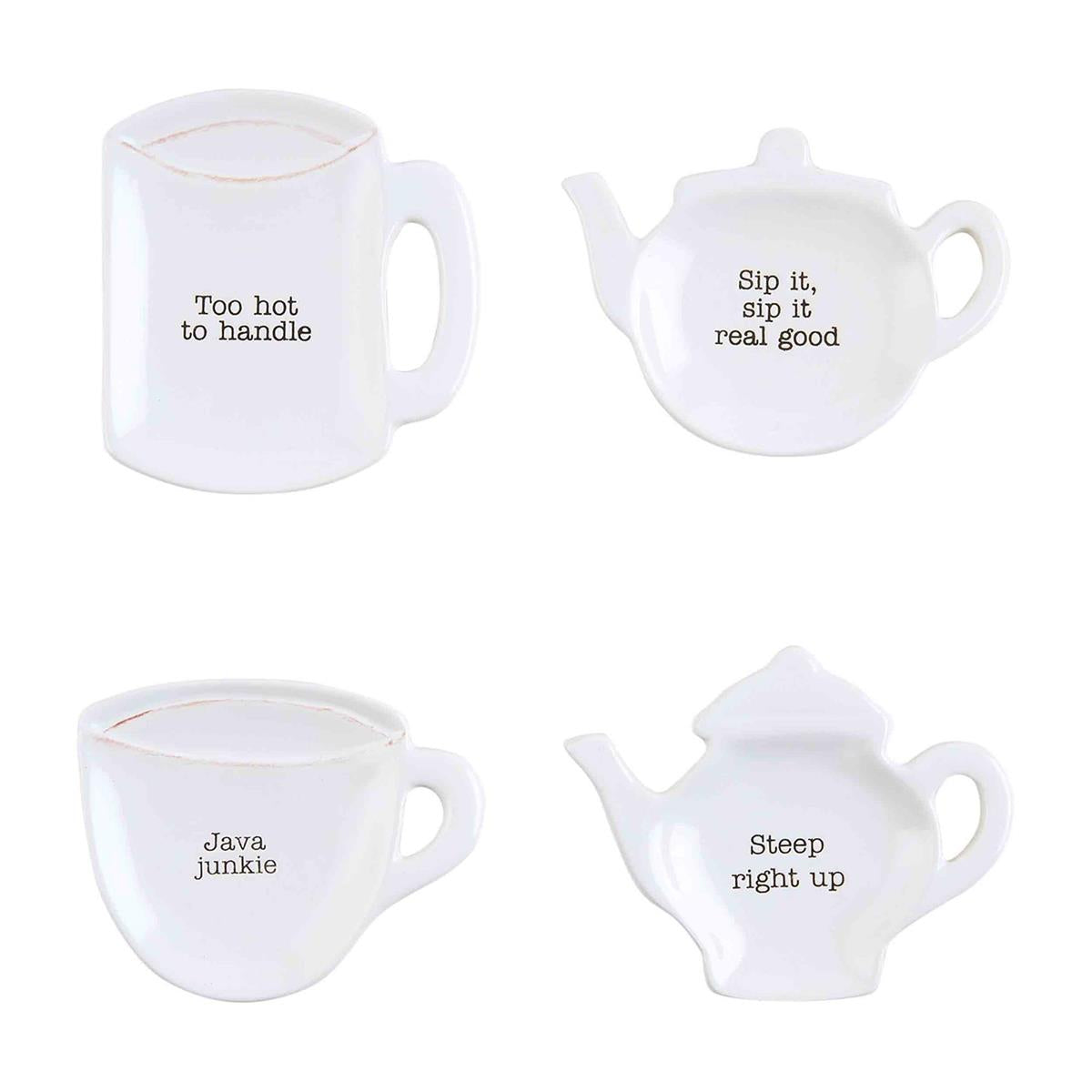 Coffee & Tea Spoon Rests - 4 Styles BY MUD PIE - A. Dodson's