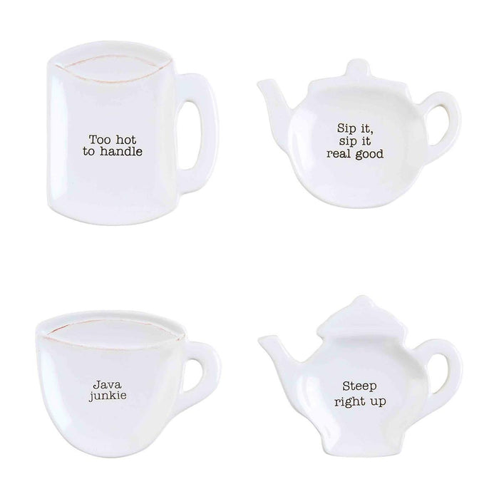 Coffee & Tea Spoon Rests - 4 Styles BY MUD PIE