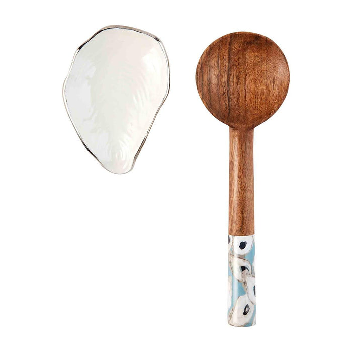 Oyster Spoon Rest Set BY MUD PIE