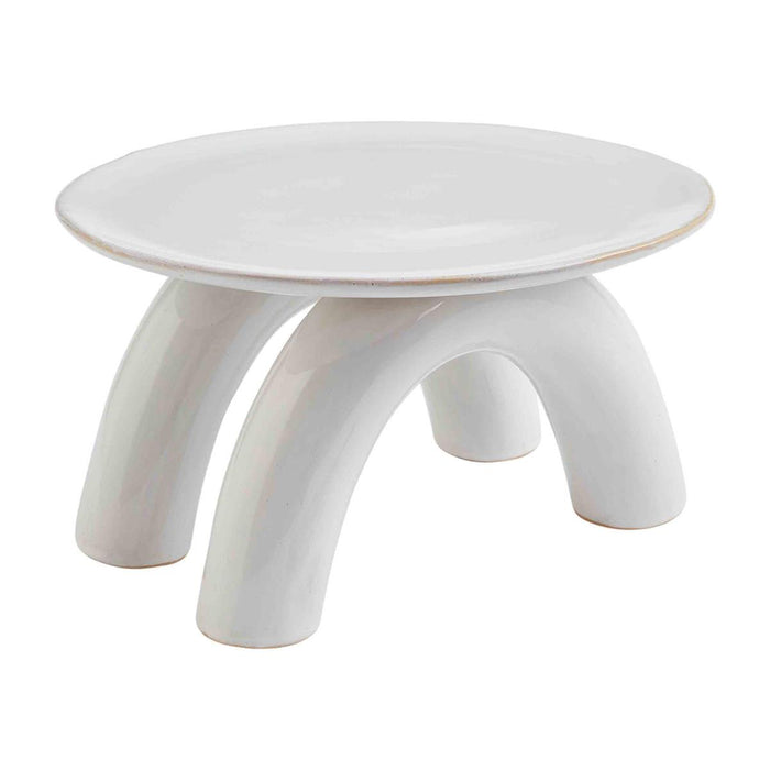 Modern White Pedestal BY MUD PIE