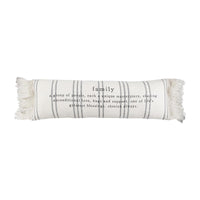 FAMILY DEFINITION LONG PILLOW BY MUD PIE