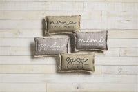GRANDMOTHER LIFE SMALL PILLOWS - 4 ASST BY MUD PIE