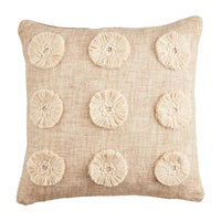 Fringe Dot Pillow BY MUD PIE