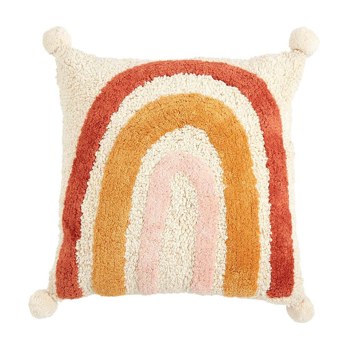Rainbow Pom Pillow BY MUD PIE