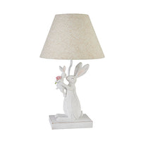 BUNNY AND BABY LAMP WITH SHADE