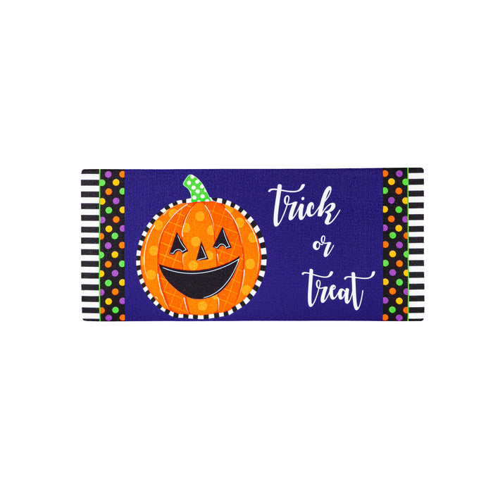 Patterned Jack-O-Lantern Sassafras Switch Mat