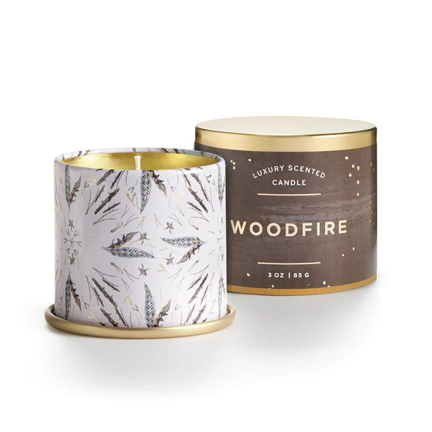 Woodfire Demi Tin Candle - A. Dodson's