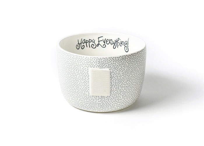 HAPPY EVERYTHING STONE SMALL DOT  BIG BOWL