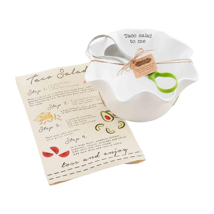 Taco Salad & Towel Set BY MUD PIE