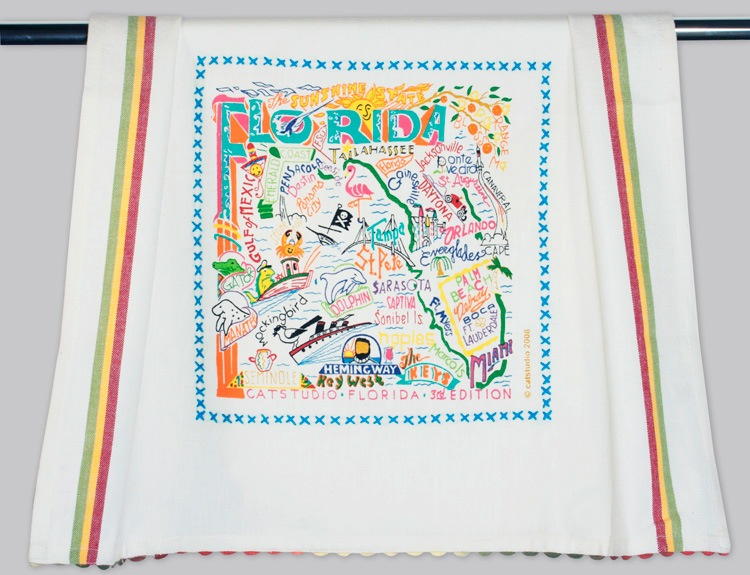FLORIDA DISH TOWEL BY CATSTUDIO - A. Dodson's