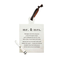 Mr. & Mrs. Blessing Board Set BY MUD PIE
