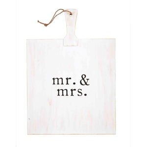 Mr. & Mrs. White Board BY MUD PIE