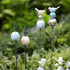 39"H Ceramic Garden Stake, Silver and Blue Bird, 2 Asst