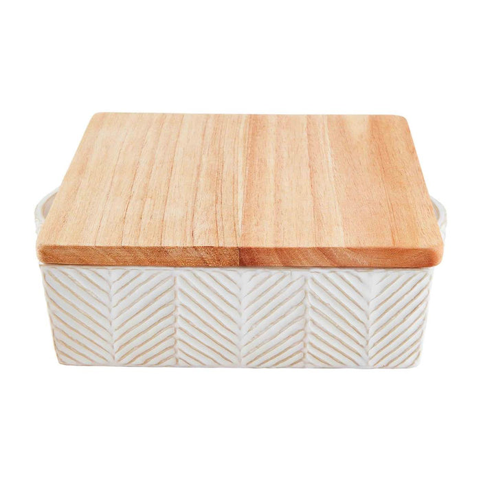 Textured Baking Dish With Lid BY MUD PIE