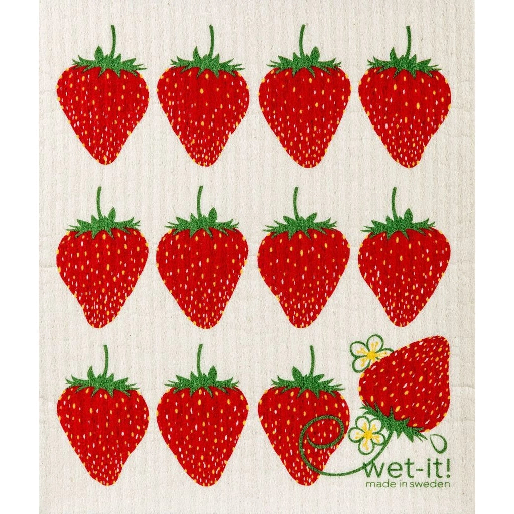 WET-IT! Strawberry Swedish Cloth - A. Dodson's