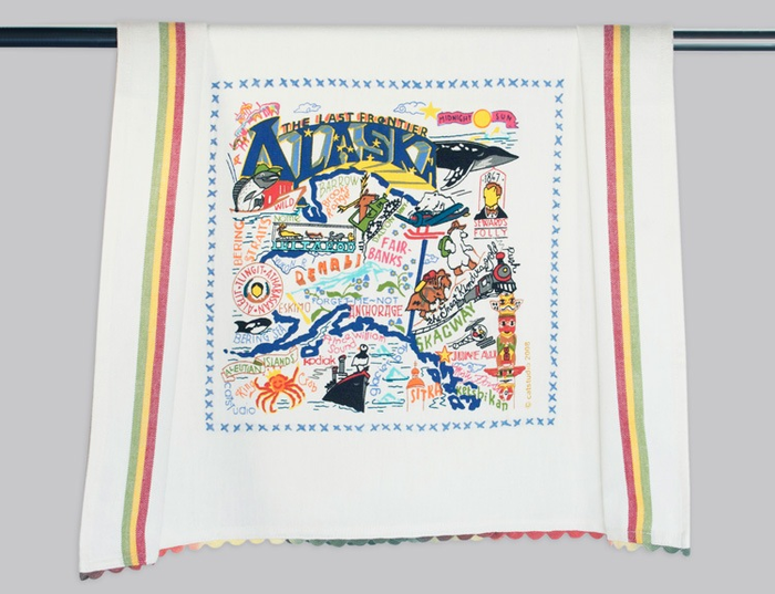 ALASKA DISH TOWEL BY CATSTUDIO