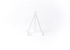 HAPPY EVERYTHING MEDIUM FLARE PLATE STAND WHITE - A. Dodson's