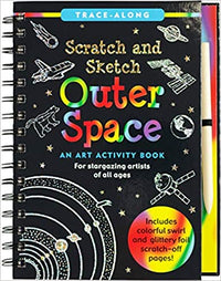 SCRATCH & SKETCH OUTER SPACE TRACE ALONG