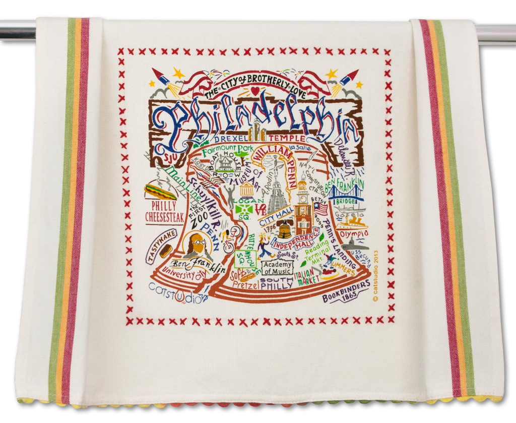 PHILADELPHIA DISH TOWEL BY CATSTUDIO - A. Dodson's