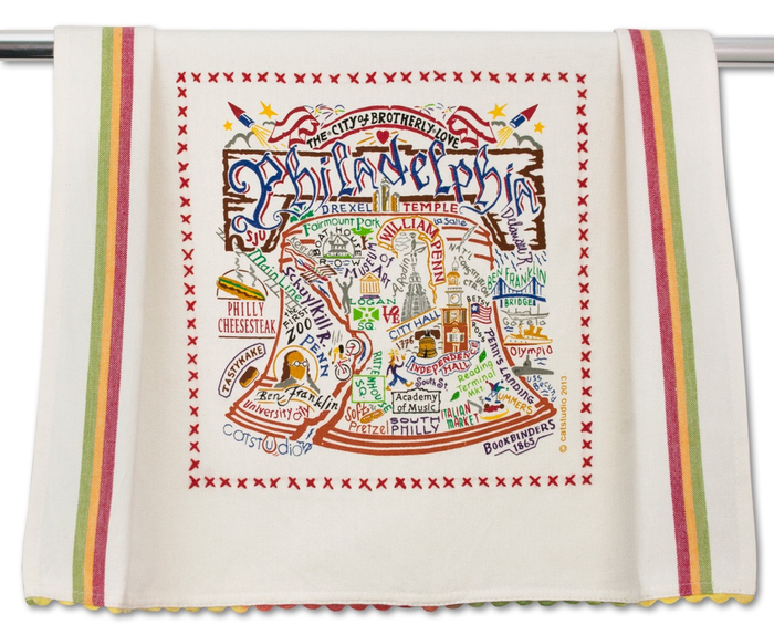 PHILADELPHIA DISH TOWEL BY CATSTUDIO