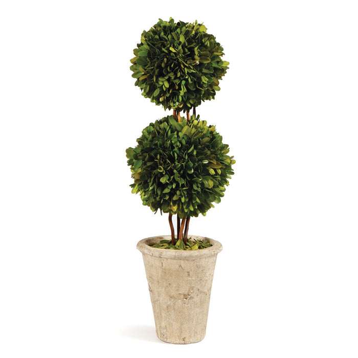 BOXWOOD DOUBLE SPHERE TOPIARY 20" BY NAPA HOME & GARDEN