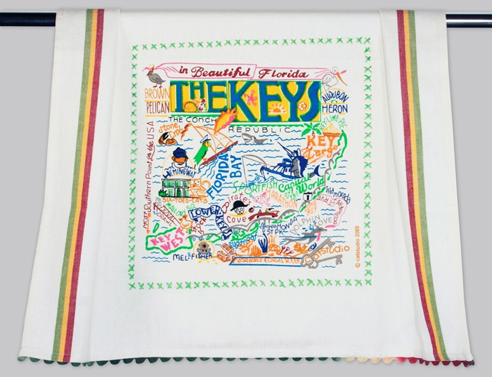 FLORIDA KEYS DISH TOWEL BY CATSTUDIO