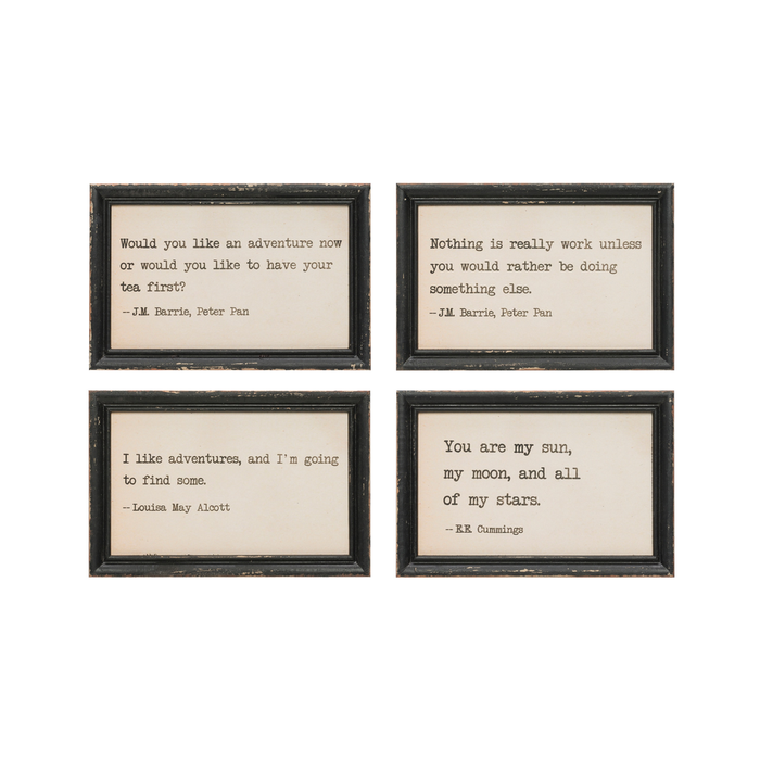 WOOD WALL DECOR WITH QUOTES