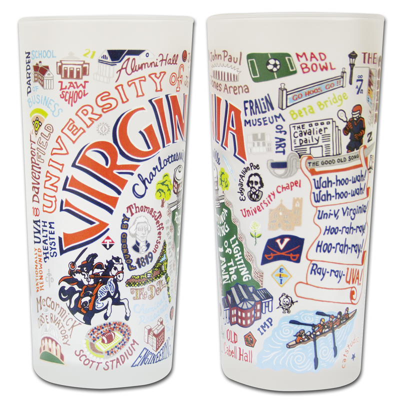 UNIVERSITY OF VIRGINIA GLASS BY CATSTUDIO | FREE SHIPPING | A DODSON'S