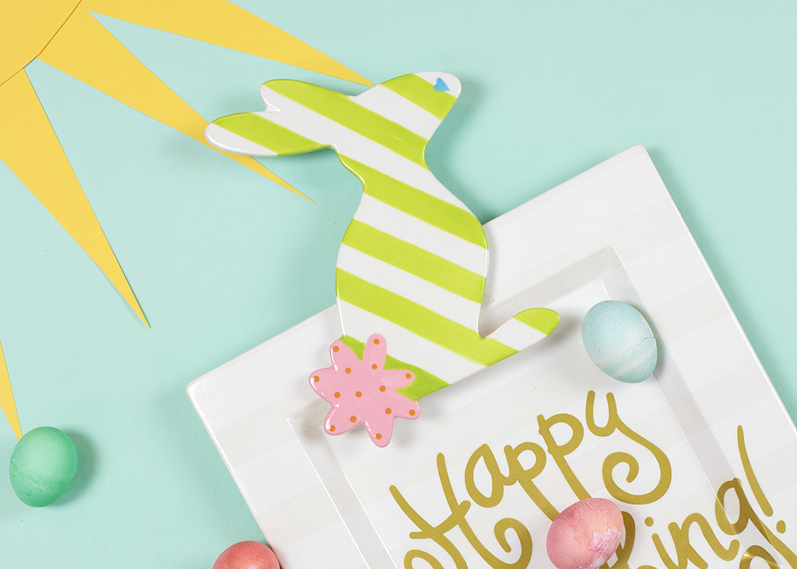 HAPPY EVERYTHING STRIPED RABBIT BIG ATTACHMENT