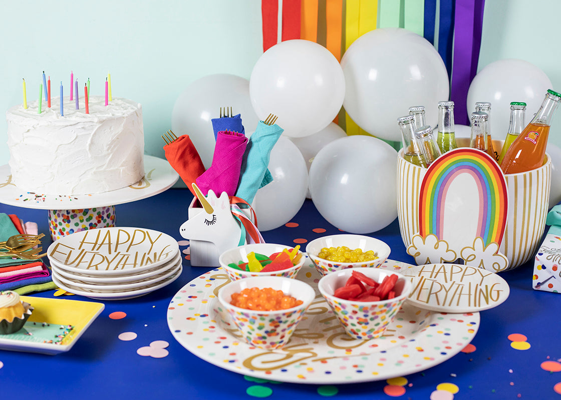 HAPPY DOT BIG HAPPY EVERYTHING ROUND PLATTER - A. Dodson's