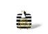 HAPPY EVERYTHING BLACK STRIPE MINI PLATTER - A. Dodson's
