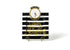 HAPPY EVERYTHING BLACK STRIPE BIG SQUARE PLATTER - A. Dodson's