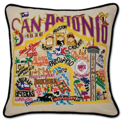 SAN ANTONIO PILLOW BY CATSTUDIO