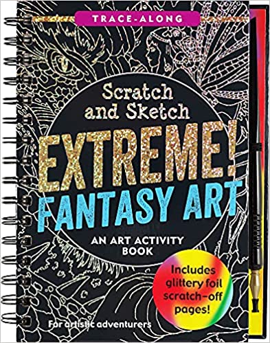SCRATCH & SKETCH EXTREME FANTASY ART TRACE ALONG