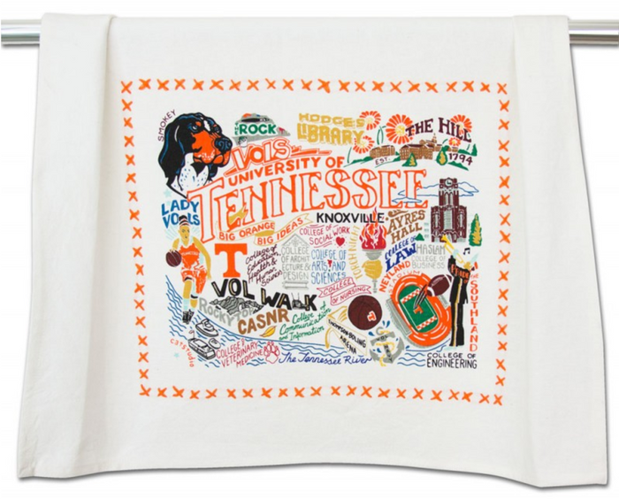 UNIVERSITY OF TENNESSEE DISH TOWEL BY CATSTUDIO