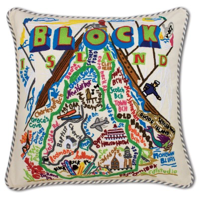 BLOCK ISLAND PILLOW BY CATSTUDIO - A. Dodson's