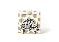 HAPPY EVERYTHING NEUTRAL DOT  BIG SQUARE PLATTER, Happy Everything - A. Dodson's